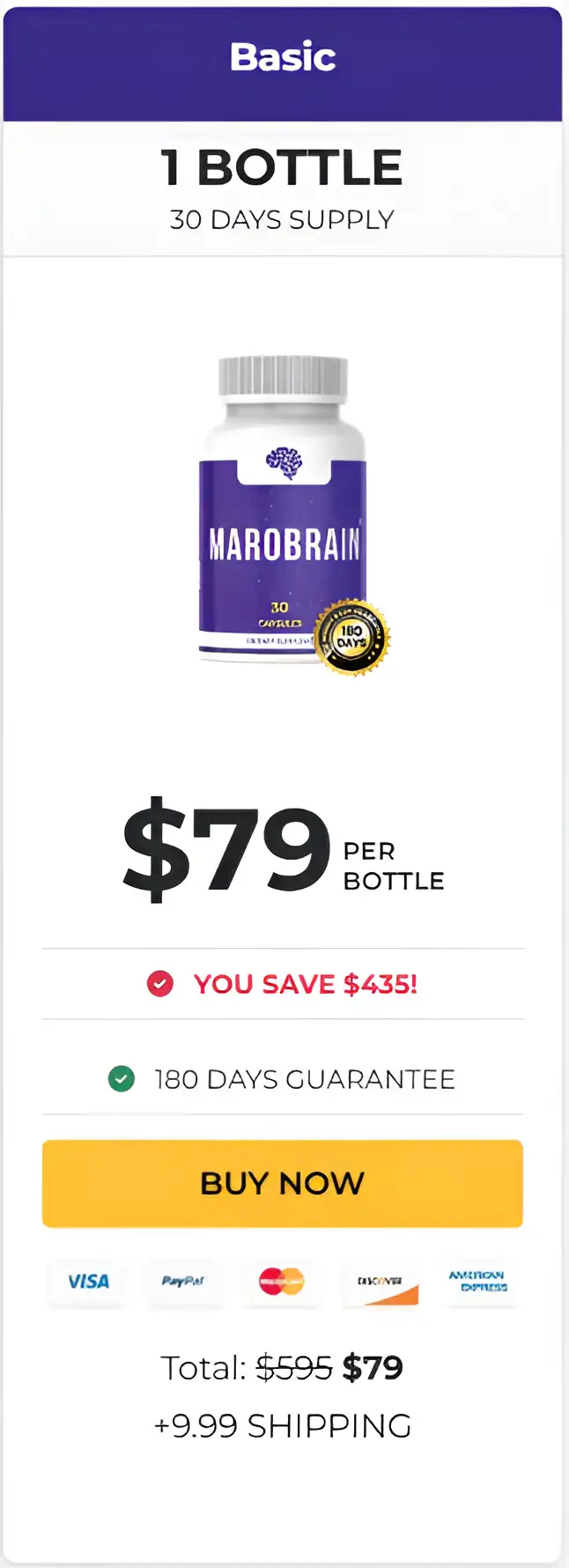 MaroBrain -   bottles pricing